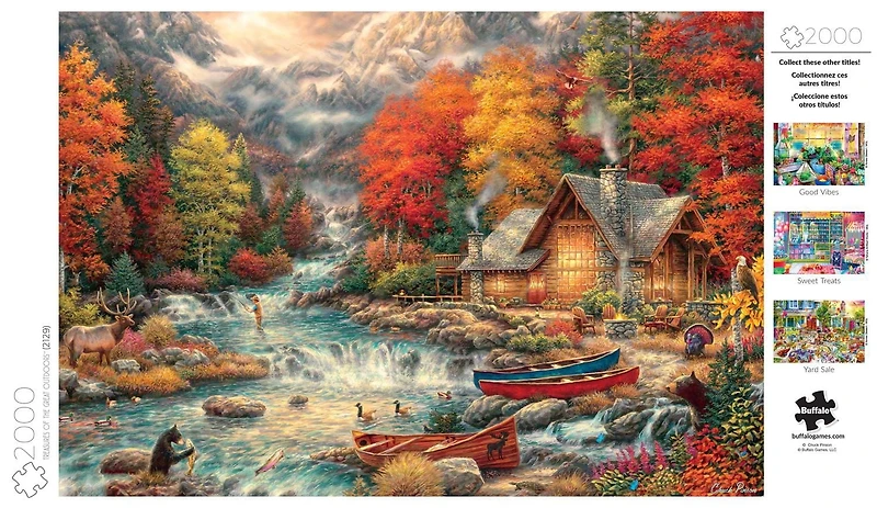 Buffalo Games - Chuck Pinson - Treasures of the Great Outdoors - 2000 Piece Jigsaw Puzzle