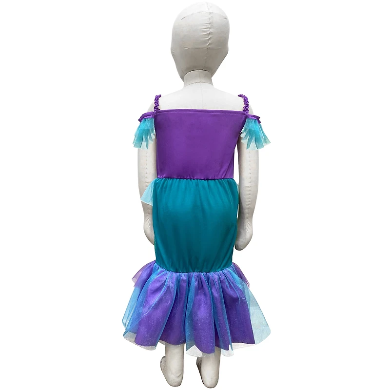 Déguisement d'Halloween Miss Sirène pour tout-petits, 3-4 ans, violet, par Way to Celebrate