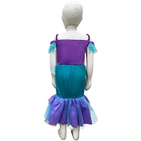 Déguisement d'Halloween Miss Sirène pour tout-petits, 3-4 ans, violet, par Way to Celebrate
