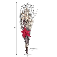 Christmas Dried Holiday Bundle Poinsettia