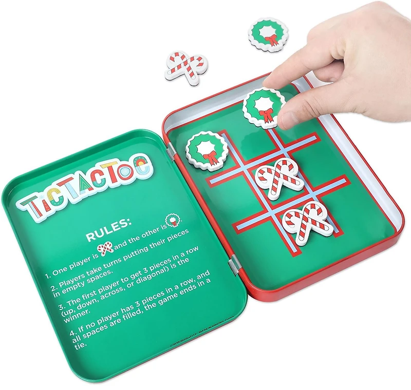 Christmas Travel Games – Magnetic pocket game - Tic Tac Toe