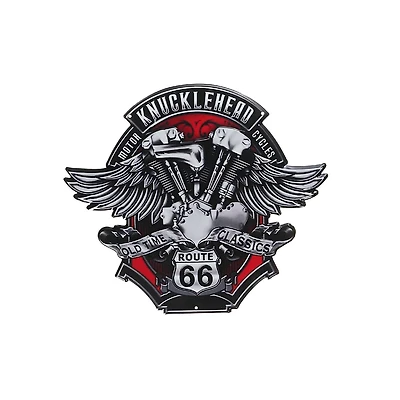 IH Casa Decor Embossed Metal Wall Sign Knucklehead