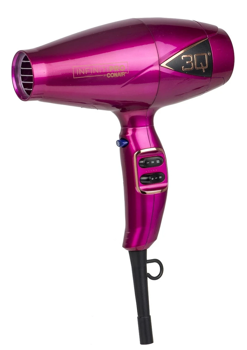 Sèche-cheveux 3Q infinitiPRO by Conair 1875 watt, taille moyenne, céramique ionique, moteur sans balais