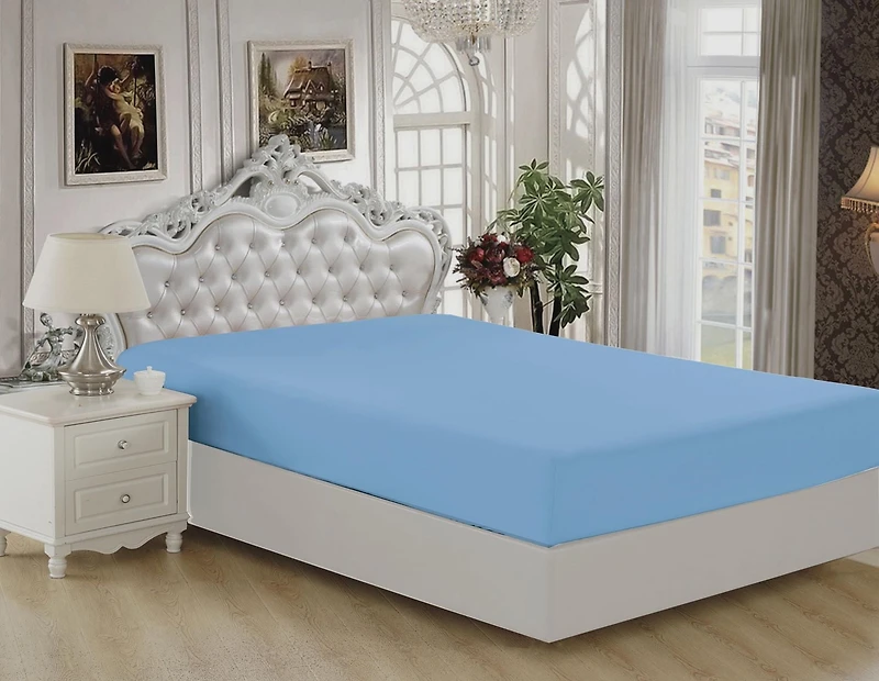 Marina Decoration Ultra Soft Silky Deep Pocket Solid Rayon from Bamboo All Season Bedding Solid Bamboo Fitted Sheet