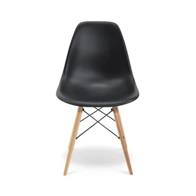 Chaise de salle à manger Eiffel, pieds en bois noir