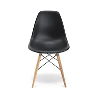 Chaise de salle à manger Eiffel, pieds en bois noir