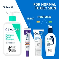 CeraVe Nettoyant Moussant, Gel Nettoyant avec Céramides et Niacinamide pour Peau Normale à Grasse, 562 ml