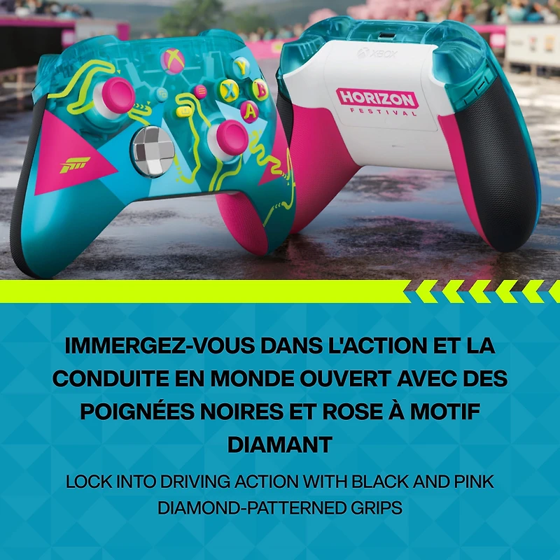 Manette sans fil Xbox – Édition limitée Forza Horizon 6 – Xbox Série X|S, Xbox One, PC et appareils compatibles avec le nuage