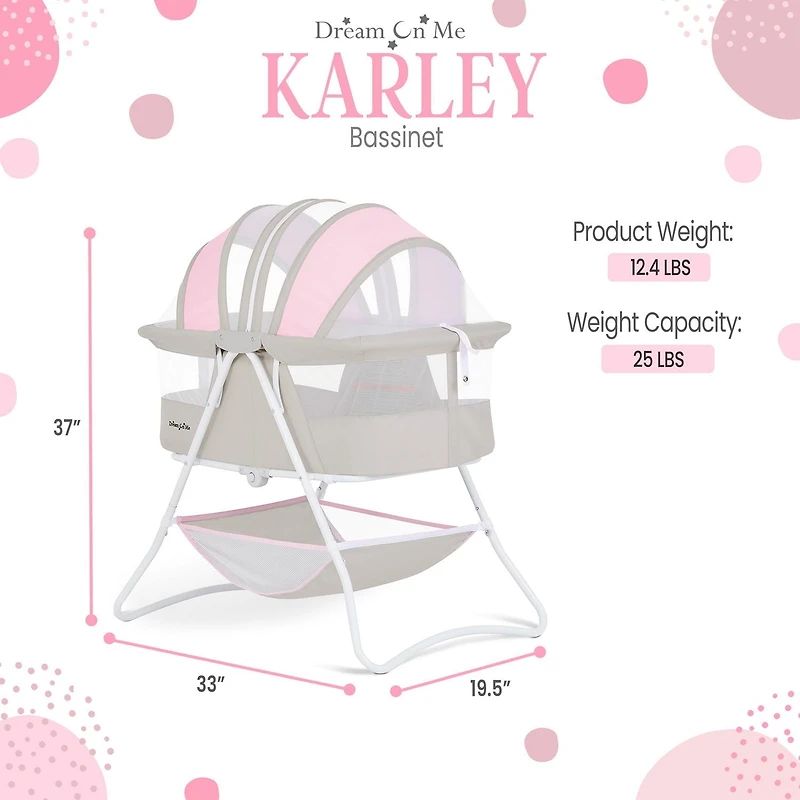 Bassinette Karley Dream On Me Berceau portable/pliable