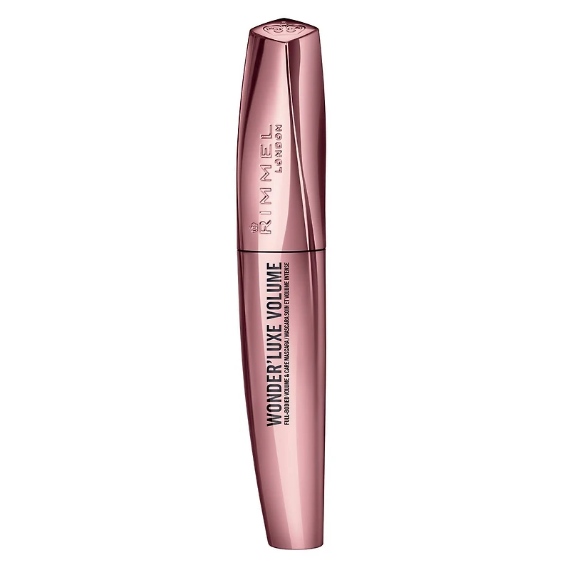 Rimmel Mascara Wonder'Luxe Volume Définit et infusé avec 4 huiles : Argan, Maracuja, Marula et Camélia, longue durée, 100% Sans Cruauté Infusé d'huiles nourrissantes