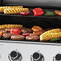Expert Grill 4 Burner Propane Gas Grill with Side Burner and Stainless Steel Lid, 60,000 BTU's