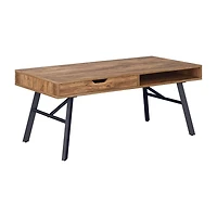Table basse Auston finition grain de bois