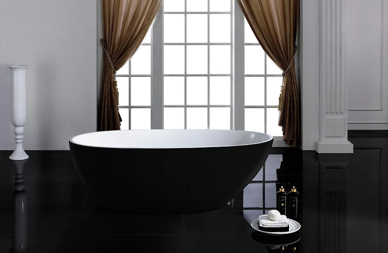 A&E Bath and Shower LAYLA BLACK-NF Bathtub
