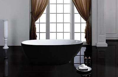 A&E Bath and Shower LAYLA BLACK-NF Bathtub