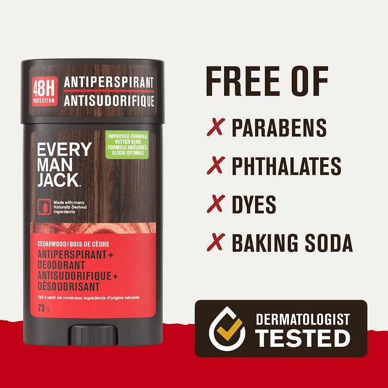 Every Man Jack Antisudorifique Désodorisant Bois De Cèdre 73 Grammes