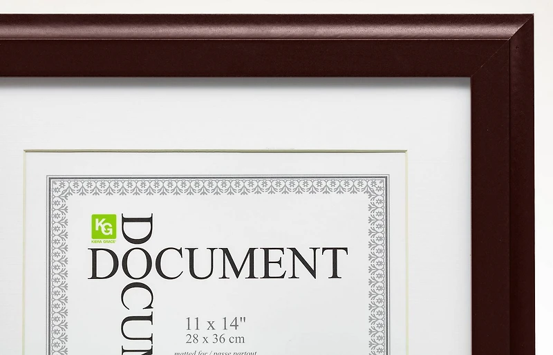 Kiera Grace Oxford Document Frame, Espresso