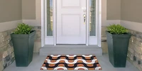 Tapis d'accent extérieur lavable Jupiter orange & rose 2 pi x 3 pi