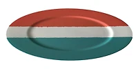 Grand plat imprimé de 33cm