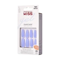 KISS Gel Fantasy - 28 faux ongles, longs Haut volume.