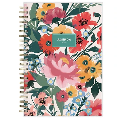 Agenda hebdomadaire/mensuel 2024, 5 po x 8 po, Blue Sky, Monroe Light