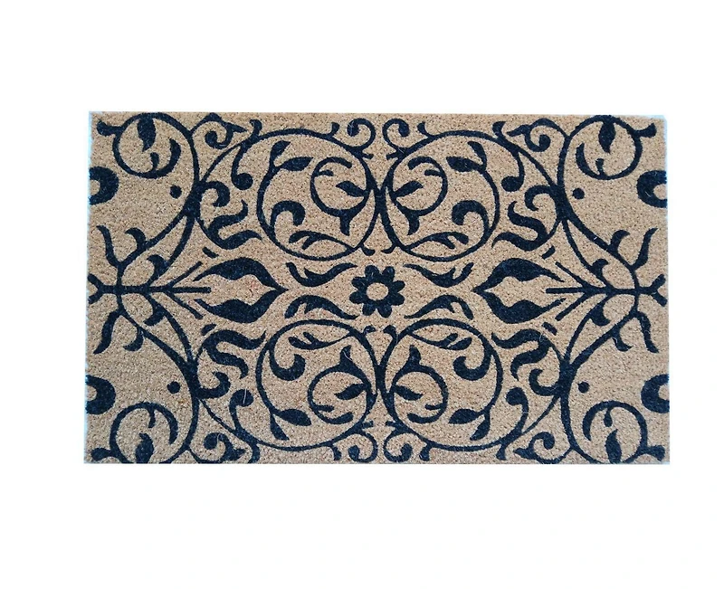 Paillasson en fibre de coco Home Decor Inc – 45,7 x 76,2 cm, tapis d'entrée durable et naturel
