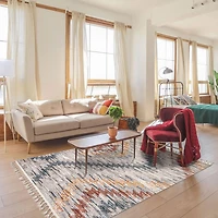 ECARPET Southwestern Rug for Hallway, Kitchen Sun Collection