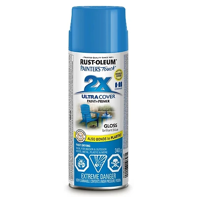 Peinture de retouche 2X « Ultra Cover » de Painter's Touch -BLEU BRILLANT LUSTRE 340 g