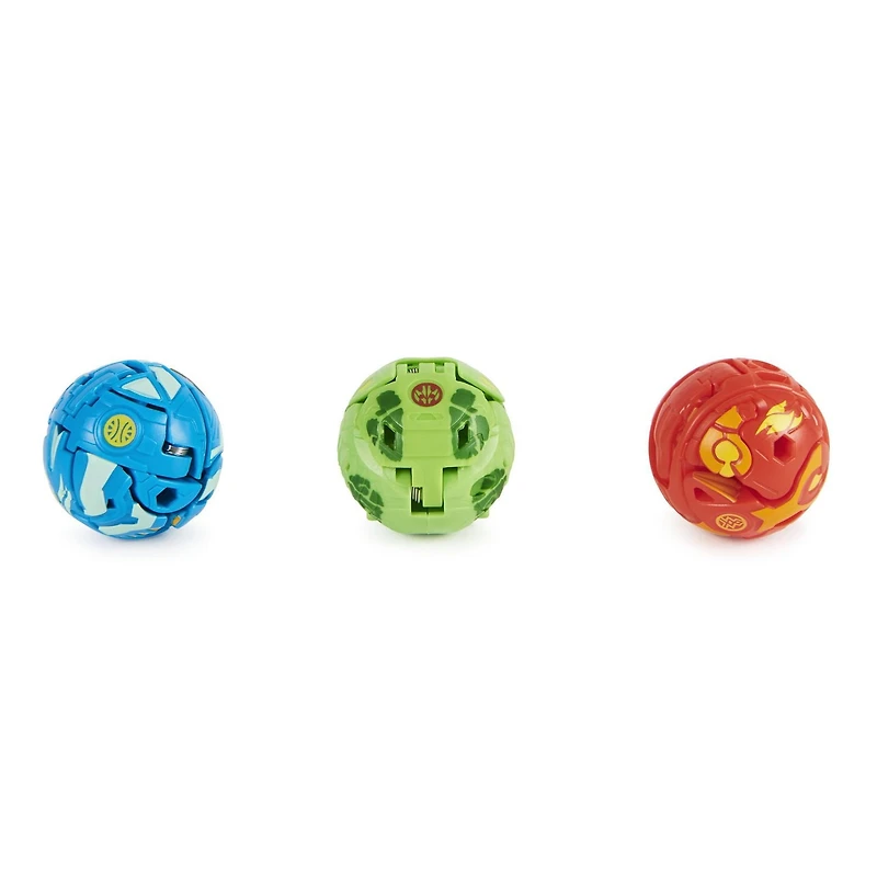 Bakugan Evolutions Starter Pack , Coffret de 3, Gillator Ultra avec Howlkor et Trox, Figurines articulées à collectionner, à partir de 6 ans