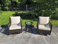 Glendenning 3-Piece Swivel Rocker Bistro Set