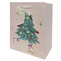 Moyen Sac Cadeau Jupe De Sapin Joyeuse