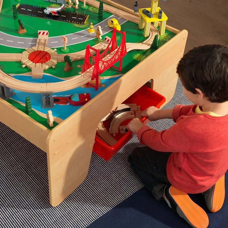 KidKraft Ensemble Train et table en bois Montagne cascade