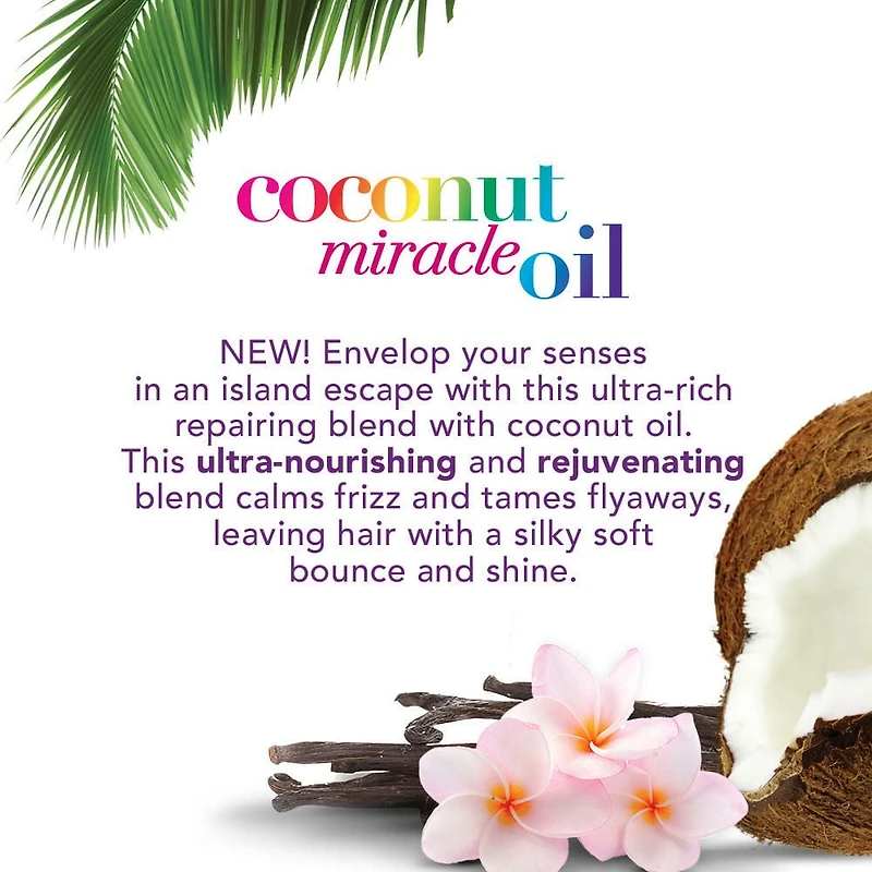 OGX Shampooing sec, Huile miracle à la noix de coco