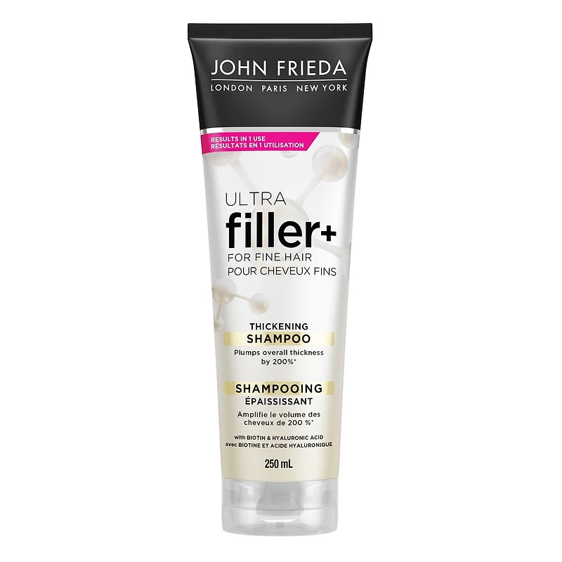 John Frieda Ultra Filler+ Shampooing Épaississant pour les cheveux fins, 250 mL 250 mL
