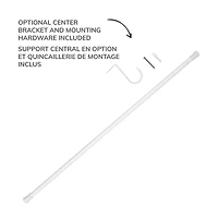 Mainstays Heavy Duty Tension Window Curtain Rod, No Drilling, Adjustable, 28" - 48"