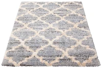 ECARPET Trellis Frieze Area Rug Fluffy Carpet for Bedroom, Ultra Soft & Plush Annica Collection