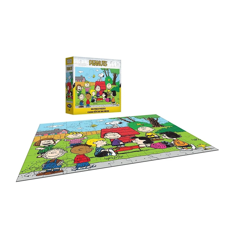 RoseArt - Pop Culture 100 pièces - Peanuts Gang - Puzzle à emboîter pour enfants