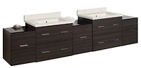 Imaginations Américaines 88.5 pouces W Vanity Set Gris