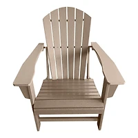 Chaise Adirondack traditionnelle en résine brun patiné