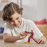 Marvel Avengers Bend and Flex  - Figurine articulée Iron Man de 15 cm flexible, incluant accessoire