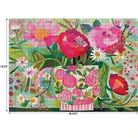 RoseArt - Soft Touch 1000 pièces -tasse pleine de roses - Puzzle emboîtable pour adulte