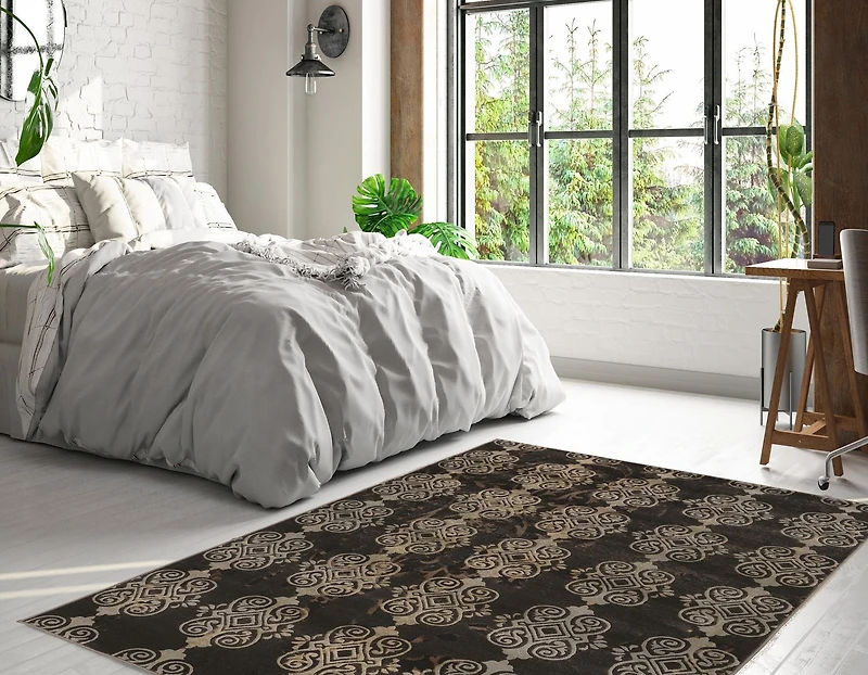 Tapis Bijou Royale beige de 8 pi x 10 pi 4 po