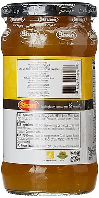 SHAN CHUTNEY DE MANGUE EN MORCEAUX, 400 g