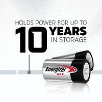 Piles alcalines C Energizer MAX, 6