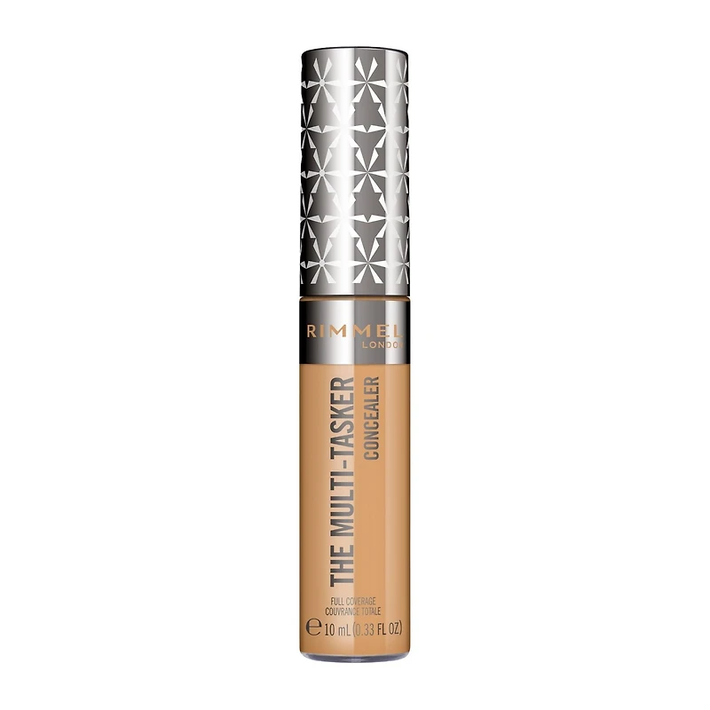 Rimmel Multi-Tasker Concealer, large soft wand, blendable formula, full coverage, crease-proof, transfer-proof & waterproof, 100% Cruelty-Free