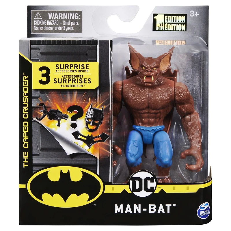 Batman 4-inch Man-Bat Action Figure with 3 Mystery Accessories, Mission 3