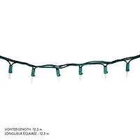 250 FACETTED M5 LED LIGHTS, IN/OUT,10 FUNCTIONS W/TIMER& ADAPTOR, GREEN WIRE, WARM WHITE, 250 FACETTED M5 LED LIGHTS