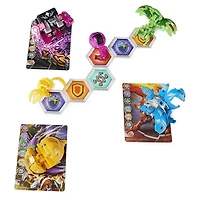 Bakugan Evolutions, Battle Strike Pack Nillious et Titan King, 6 figurines articulées Bakugan, 9 cartes à collectionner et 8 BakuCores, jouets pour garçons à partir de 6 ans