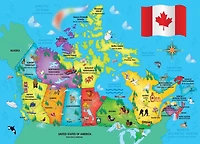 MasterPieces Puzzle Company Canadian Map 60 Piece Jigsaw Puzzle