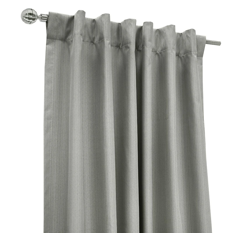 Loft Living Bexley occulant Double Tetiere panneau de rideau 52 x 108 in Gris
