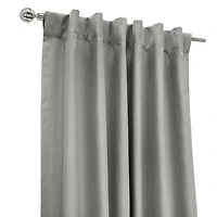 Loft Living Bexley occulant Double Tetiere panneau de rideau 52 x 108 in Gris